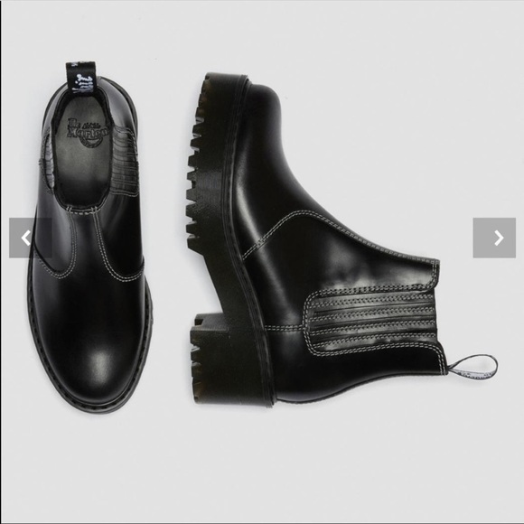 🔥🔥NEW Dr. Martens Rometty Contrast Stitch Atlas Platform Chelsea Leather Boots - Picture 5 of 11